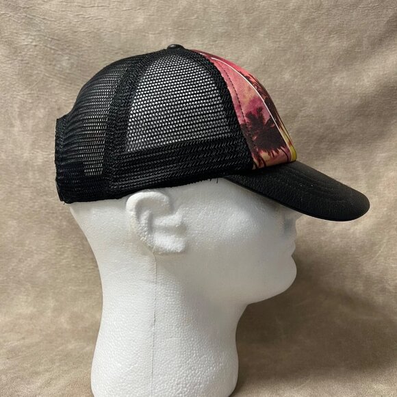 Summertime Ladies' "Sunshine On My Mind" Faux Leather and Mesh Trucker Cap - Picture 5 of 7